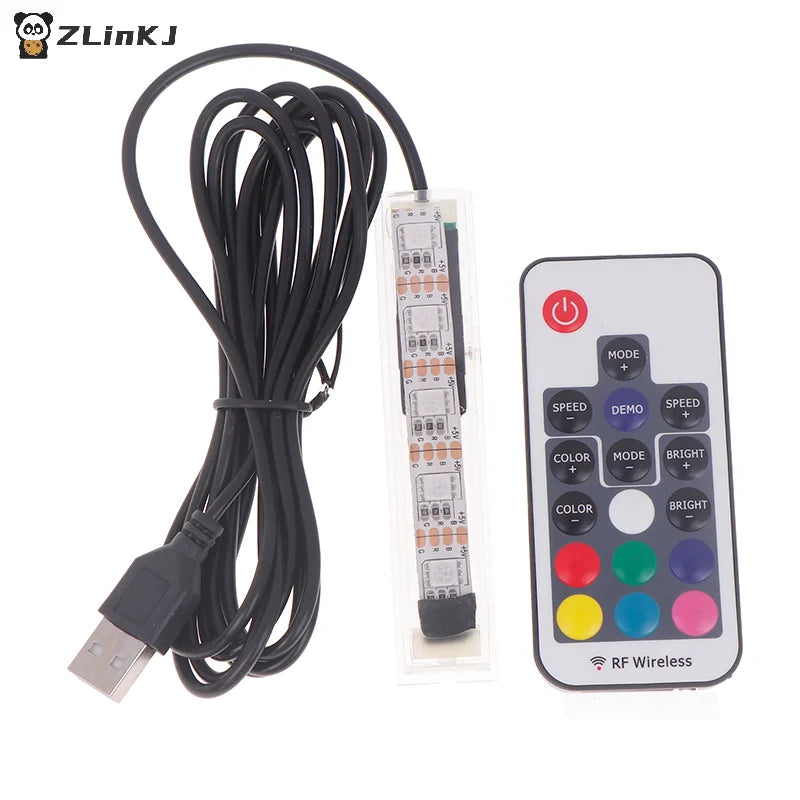 Colorful USB Aquarium Light Fish Accessory Micro Powered Remote Zpaxo