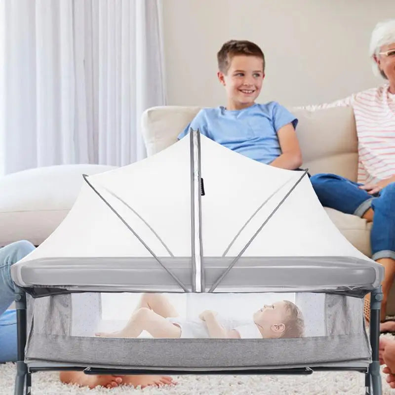 Bassinet Cover Bassinet Netting Cover Breathable Foldable Mesh For Rocking Cradle Stroller Playard Toddler Hammock Small Spaces Zpaxo