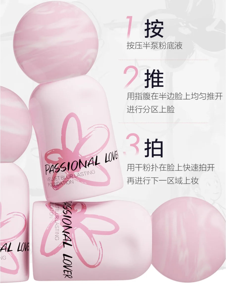 Oily Skin Passional Lover PL Foundation 4 0 Upgrade Graffiti Velvet Zpaxo