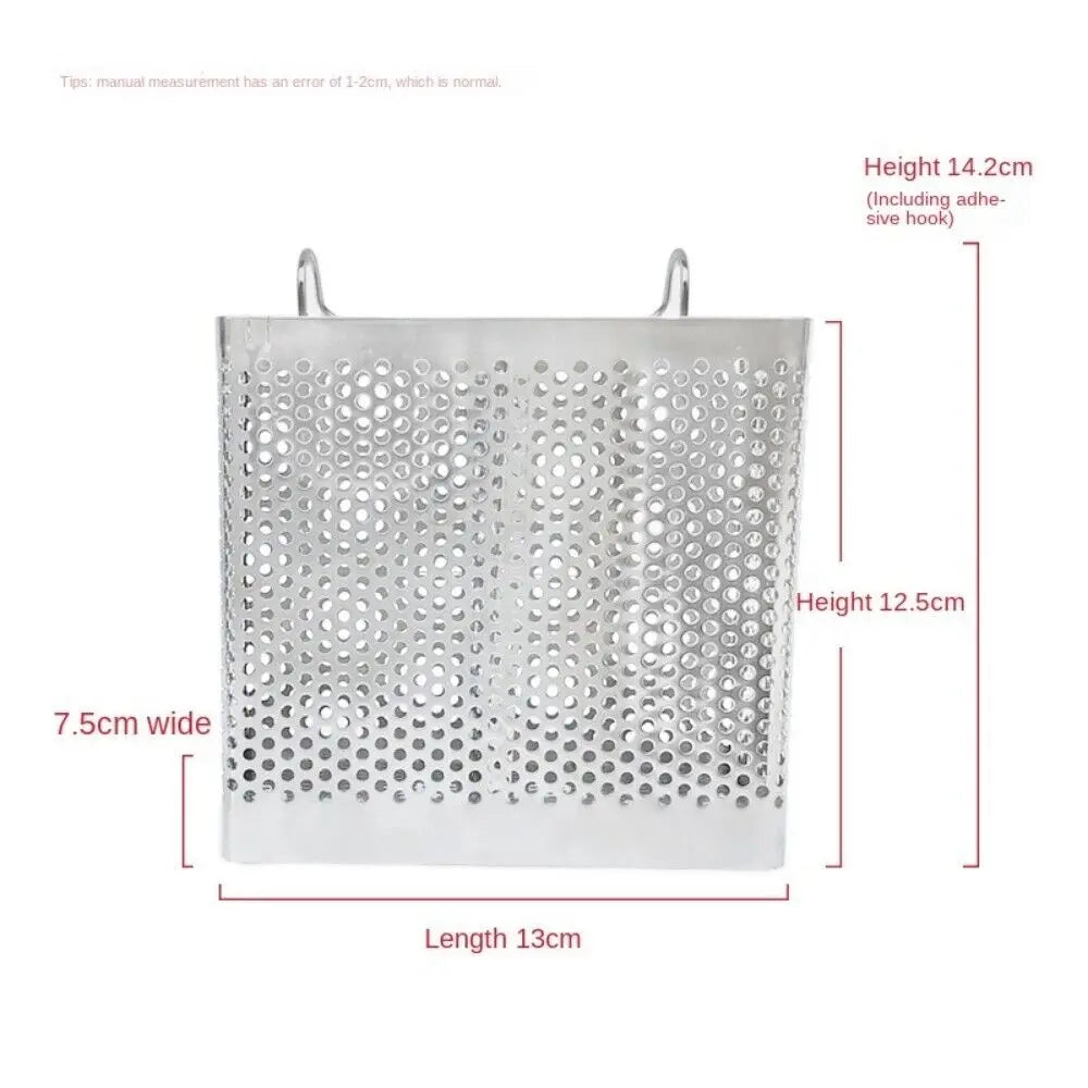 Stainless Steel Chopstick Holder Rack with Drain & Hook