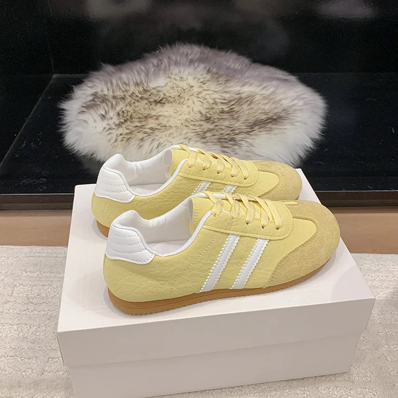 2025 Soft Women Niche Design Chunky Casual Sneaker Canvas Shoes