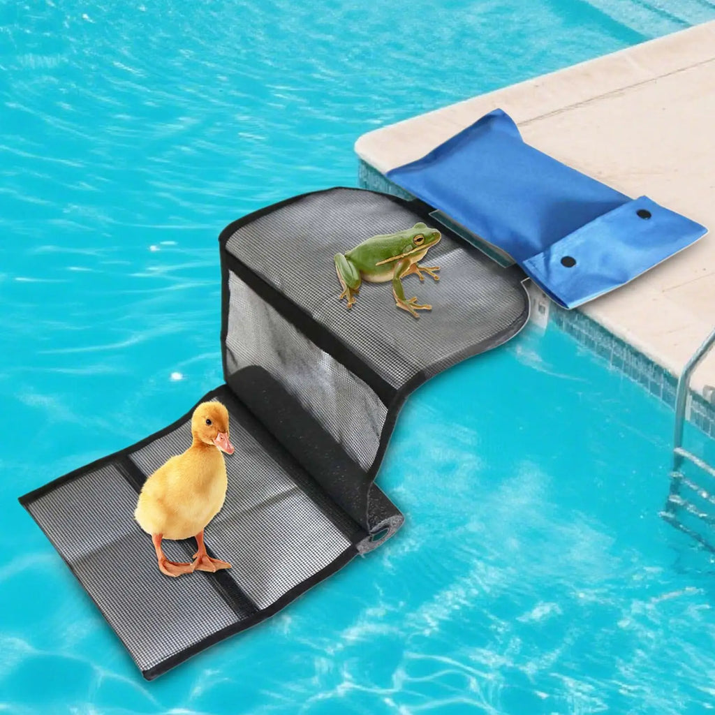 Pool Animal Escape Ramp Swimming Pools Floating Animals Rescue Tool Versatile Animal Saving Safety Net Pads Ladder for Lizards Zpaxo