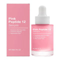 Pink Peptide 12 Glow Facial Serum Firming Brightening Hydrating Enhance Elasticity Rejuvenating Soothing Tightening Facial Serum Zpaxo 1pcs