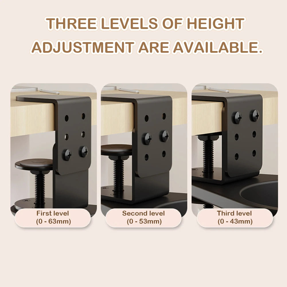 Adjustable Height Desk Cup Holder Punch-free Anti Spill Storage Rack
