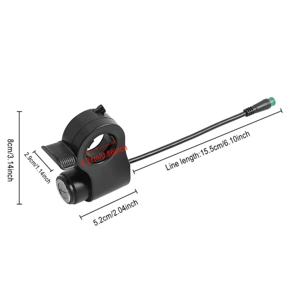 2 Key Ignition Barrel Speed Dial Control Thumb Throttle Accelerator Zpaxo