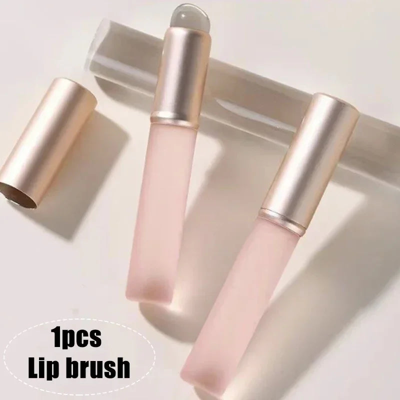 10-Color Jelly Lip Gloss Plate Moisturizing Pigmented Lip Glaze Palette Water Glossy Mirror Lip Balm Sexy Plump Makeup Palette Zpaxo 1pcs Lip brush