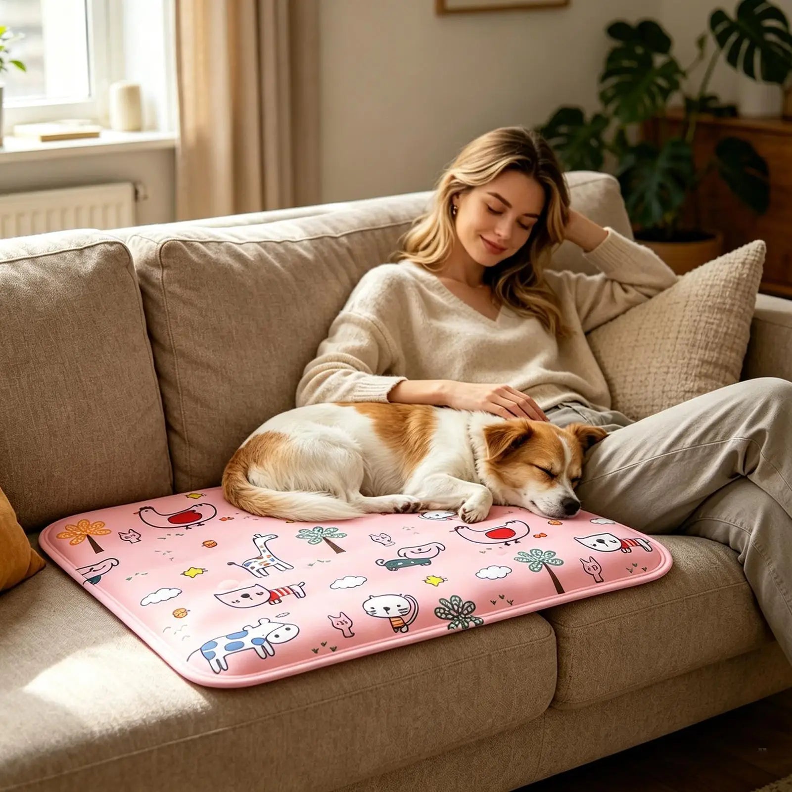 Pet Cooling Mat – Ice Gel Pad for Dogs & Cats | Summer Pet Cooling Mat Zpaxo