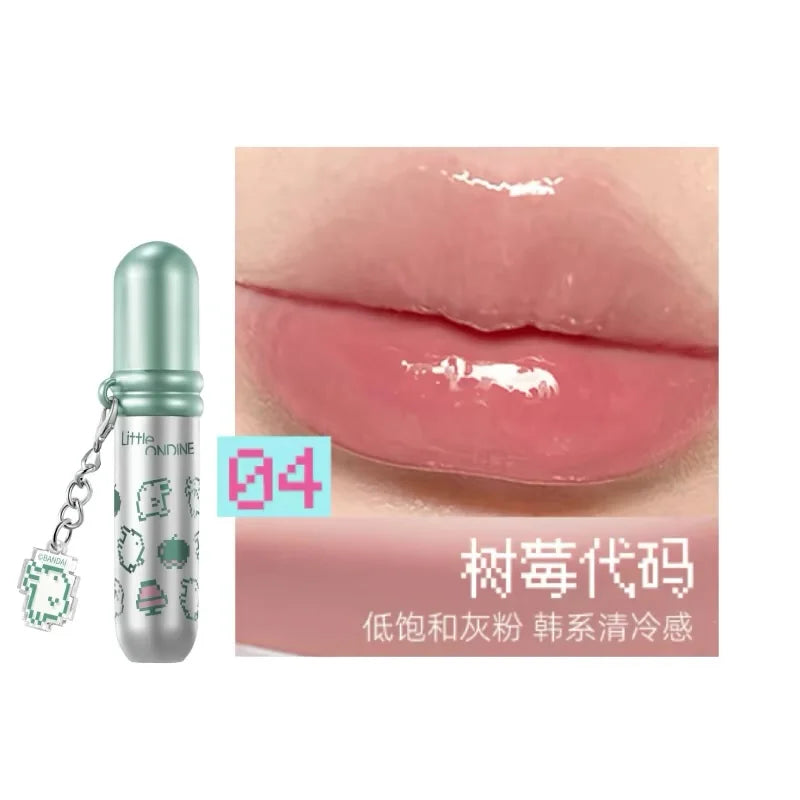 Little Ondine Japan Electronic Pets Cute Surprise Makeup Eyeshadow Lip Tint Eyeliner Pencil Essence Spray Eyebrow Facial Makeup Zpaxo Lipstick 04