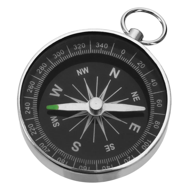 Stainless Steel Compass Pocket Outdoor Camping Marching Boat Hiking