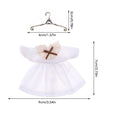 Clothes For Dolls Cartoon Doll Clothes Miniature House Dress Outfit Small Cartoon Plush Toy Clothing For Kids Boys Girls Zpaxo WHITE United States