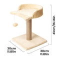 Cat Scratcher Tall Interactive Tower Plush Ball Ornament Post Indoor