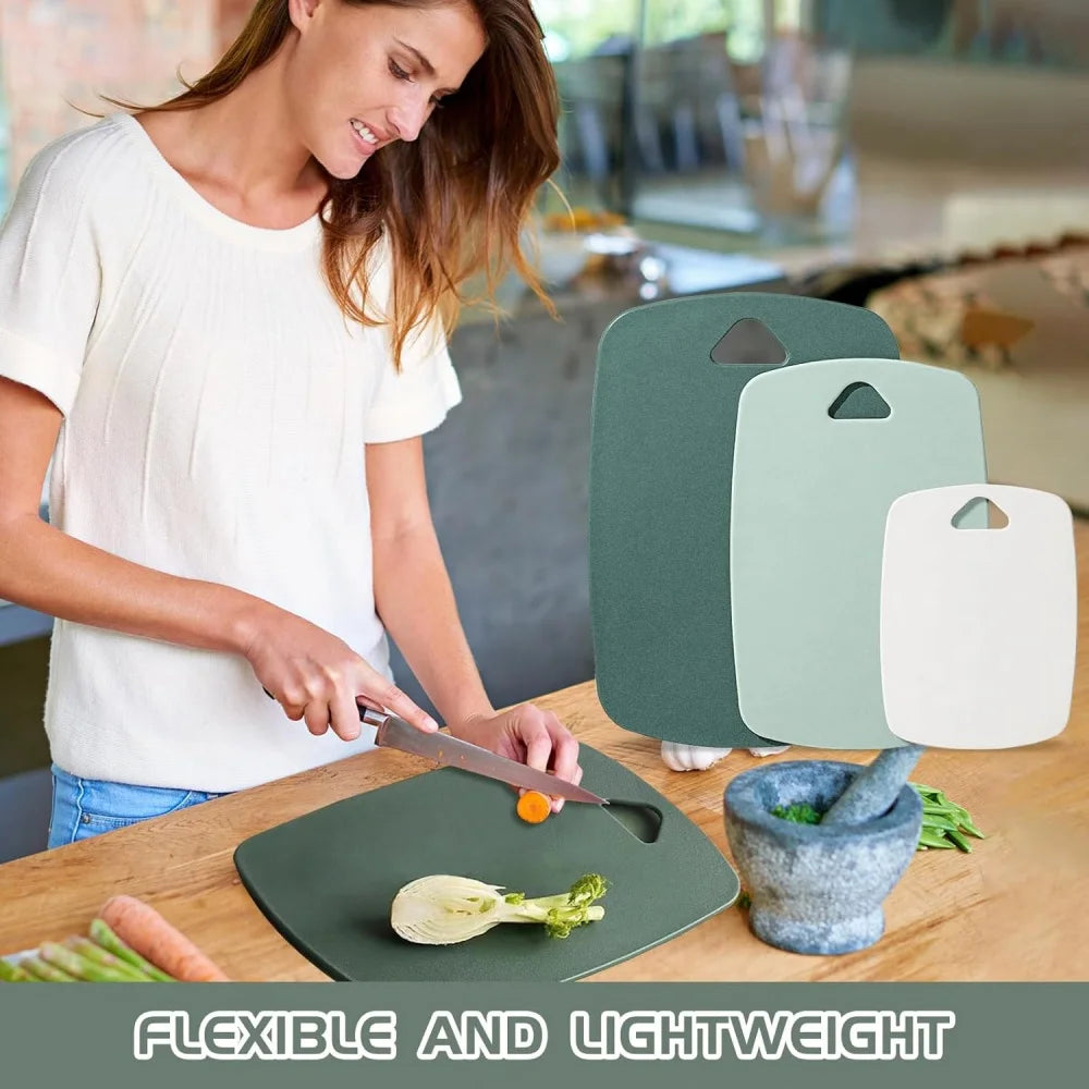 Antibacterial Cutting Board Non-slip Plastic Chopping Vegetables Zpaxo