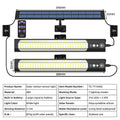 316/158 LED Solar Lamp Motion Sensor Outdoor Camping Wall Light Waterproof Solar Powered Security Light Garden Fence Garden Zpaxo 1 IN 2 316LED