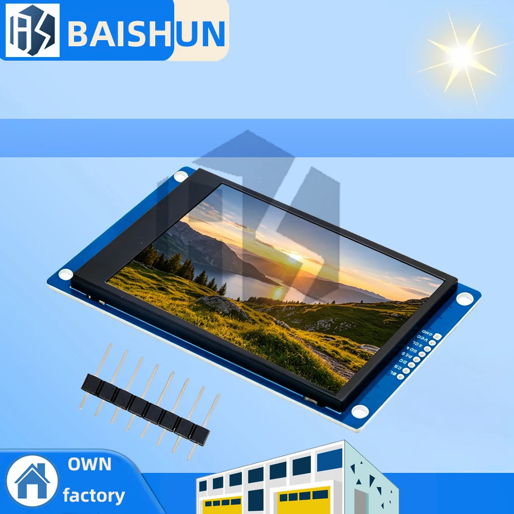 3.2 inch TFT LCD Display 240*320 Drive ST7789V Interface SPI/8/16 Bit Parallel Port Module For Arduino Zpaxo 3.2 tft