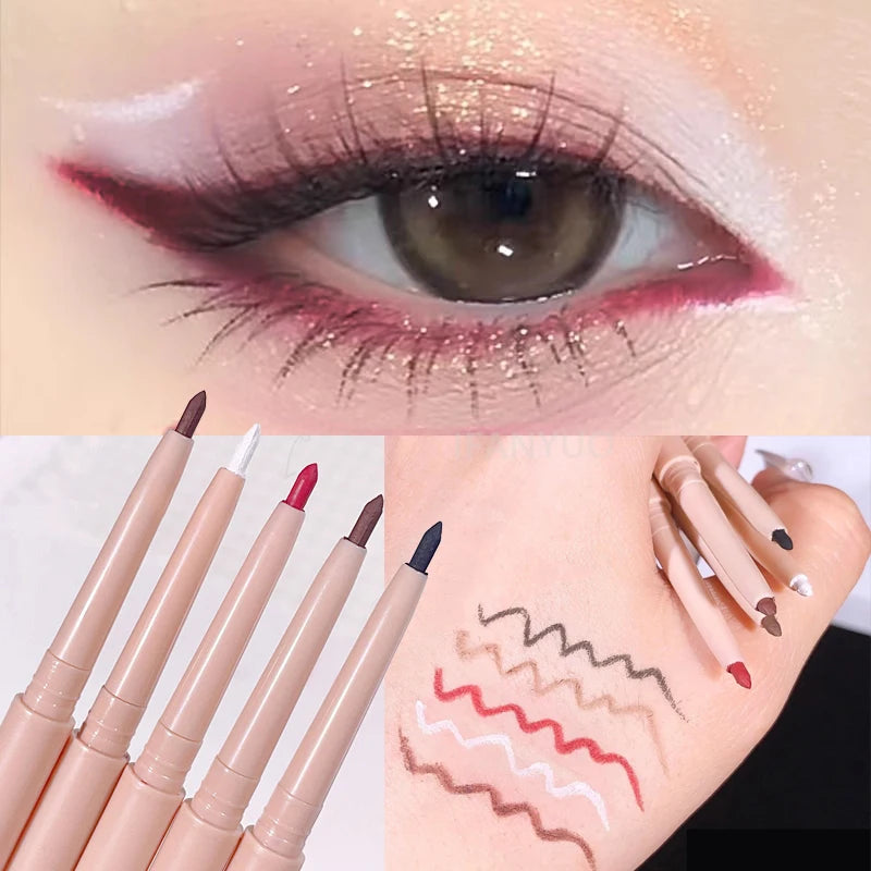 Matte Red Brown Eyeliner Gel Pen Ultra-thin Long Lasting Quick Dry