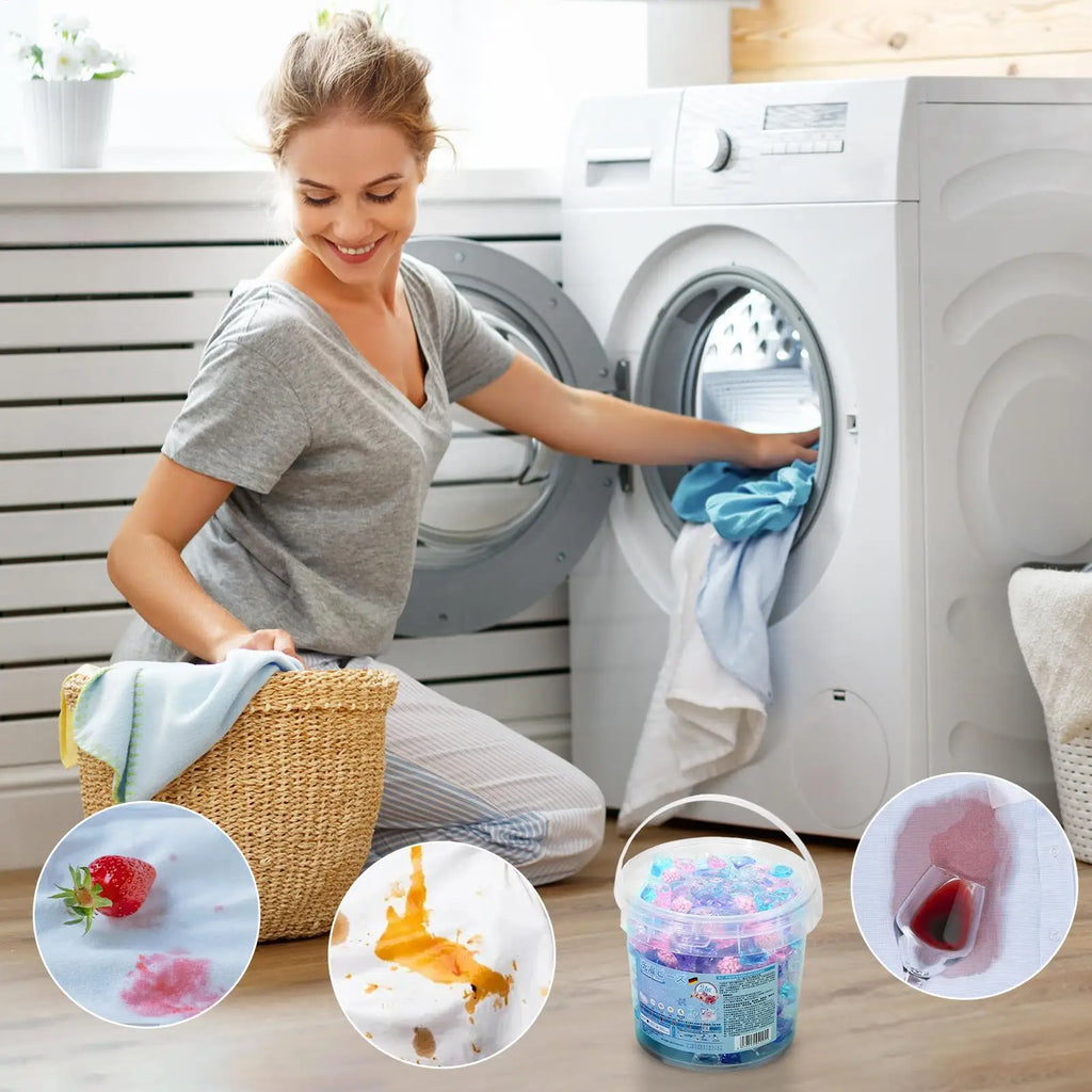 Laundry Detergent Pods Deep Cleaning 40 Tablets Beads Washing Machine