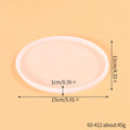Coaster Silicone Resin Mold Heart Round Square Hexagon Oval Cup Tray Mat Casting Crafts Jewelry Storage Tray Making Home Decor Zpaxo Oval 15cm