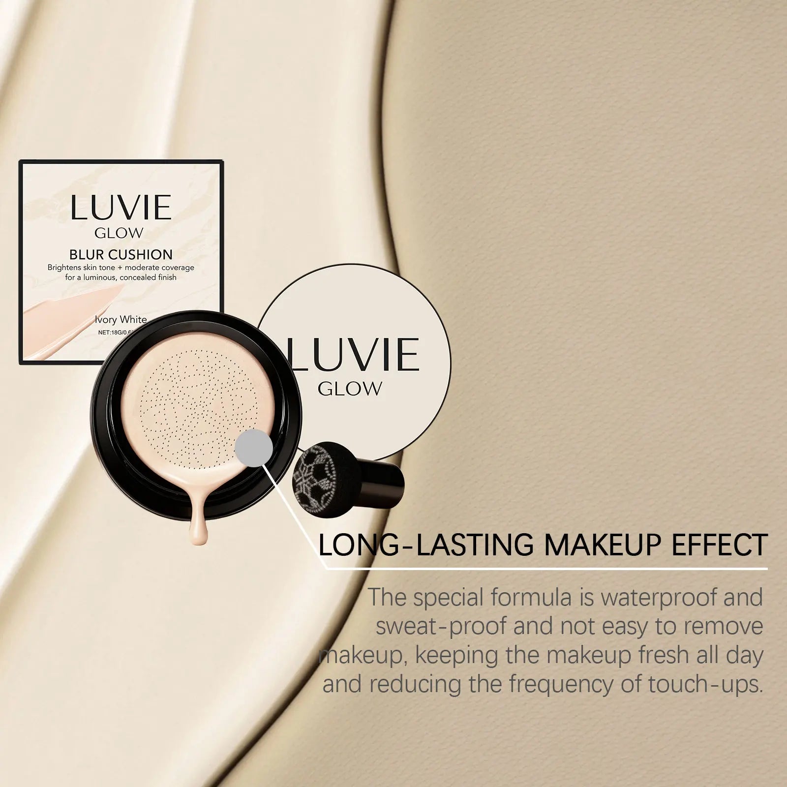 Air Cushion Foundation – Oil Control, Sweatproof, Full Coverage Air Cushion Foundation Zpaxo
