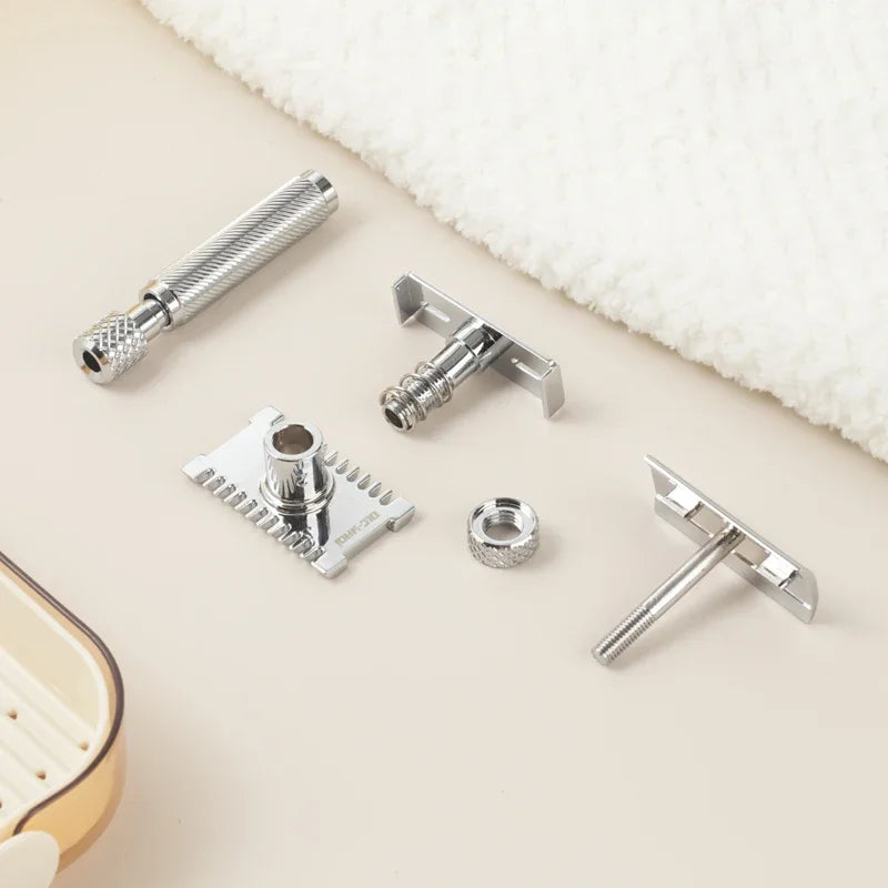 Yaqi Final Cut OC Adjustable Safety Razor – Chrome | 6 Settings Adjustable Safety Razor Zpaxo