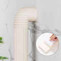 Self-Adhesive Decorative Pipe Cover Strip – PVC 2m×8cm Pipe Cover Strip Zpaxo White