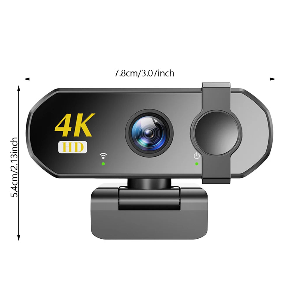 Fanmuran 4K USB Webcam – Auto-Focus, 120° Wide Angle 4K USB Webcam Zpaxo