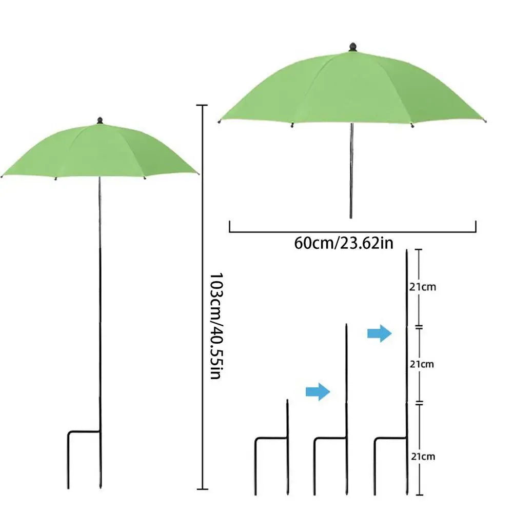 Shade Plants Double-layer Large Rainproof Stake Plant Umbrella Yard