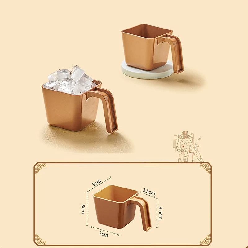 Coffee Shop Ice Shovel Gadget 280/350/470/590ML Ice Scoop Ice Shovel Plastic Square Ice Shovel Measuring Cup Zpaxo L