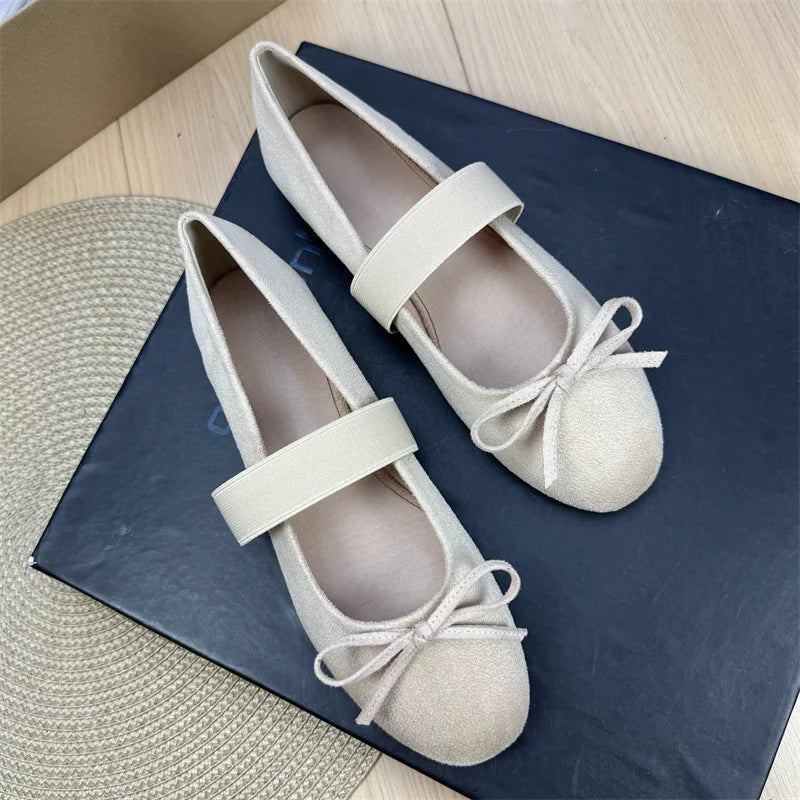 Retro Shallow Flat Shoes for Women 2025 New Spring Autumn Flat Ballet Skirt Mary Jane Shoes Loafers Women zapatillas mujer Zpaxo