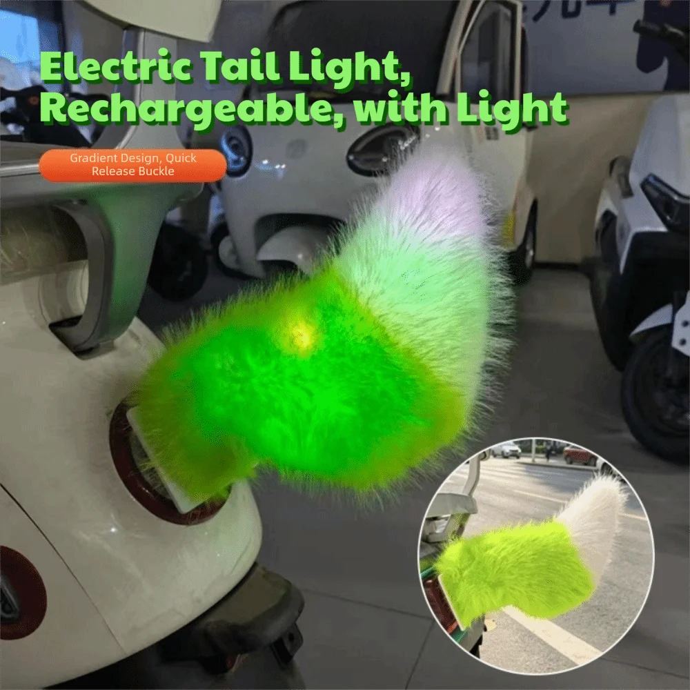 Colorful Lights LED Electric Car Tail Collision Protection Motorized Zpaxo