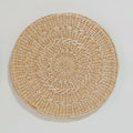 Hand woven double-layer cushion cushion sofa cushion grass woven cushion chair dining chair cushion comfortable Zpaxo Pucao mat 35cm