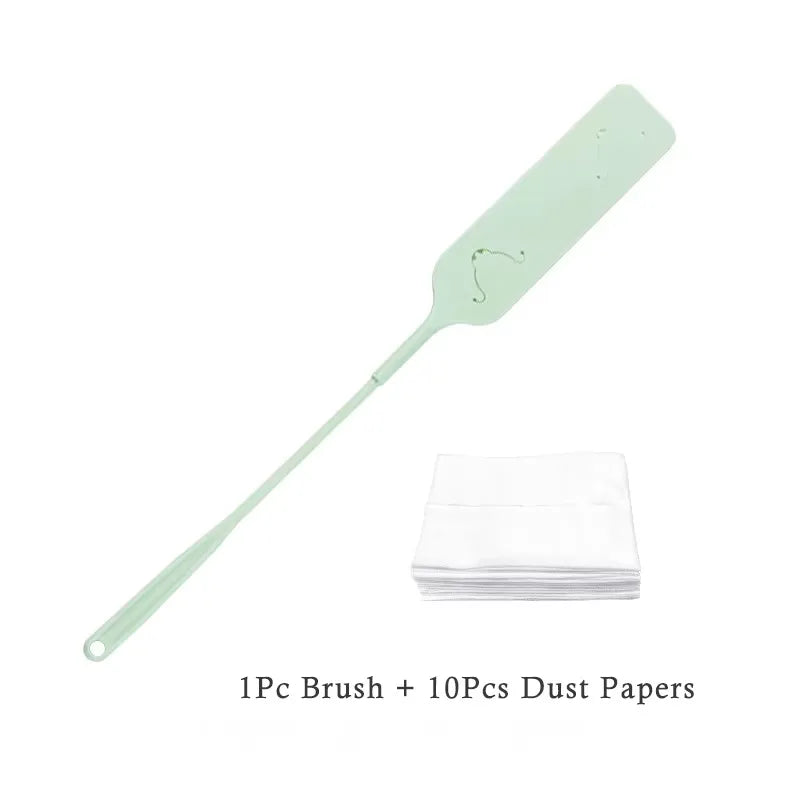Cleaning Brush Detachable Duster Portable Gap Cleaning Non-woven Dust Cleaner Household Furniture Under Bed Sofa Dust Remover Zpaxo green
