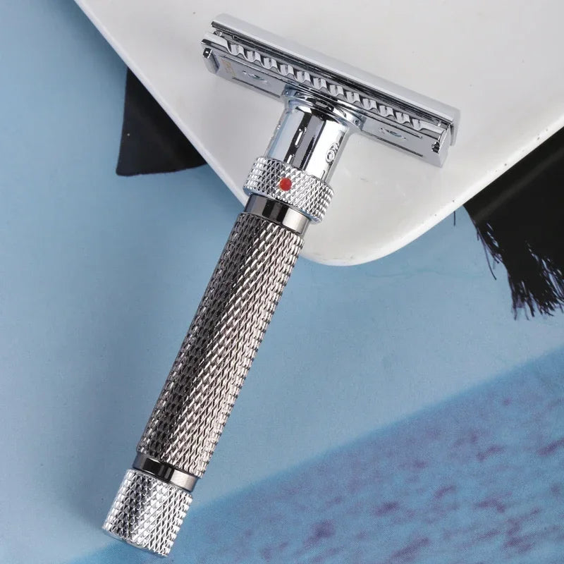 Yaqi Final Cut Adjustable Safety Razor – Chrome & Gunmetal Adjustable Safety Razor Zpaxo