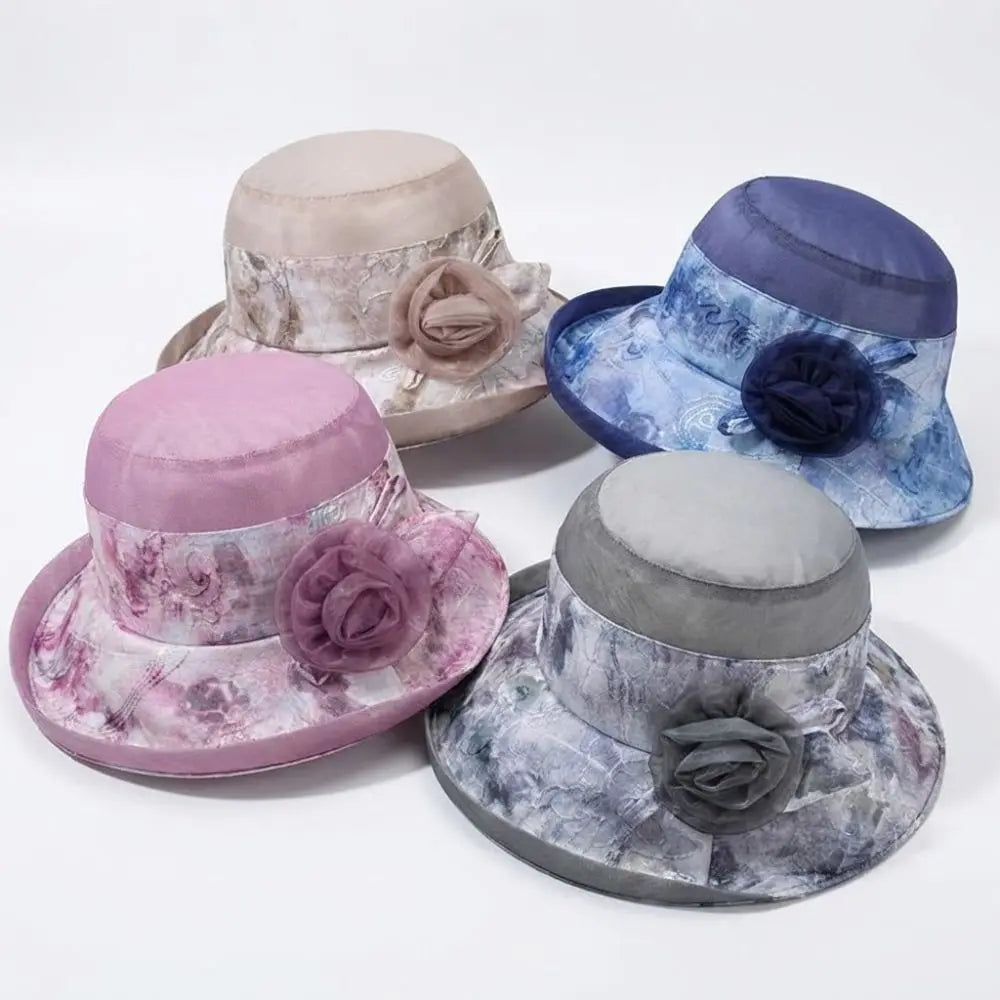 Trendy Bow Design Women's Sun Hat Wide Brim UV Protection Bucket Hat Breathable Lightweight Fisherman's Hat Summer Outdoor Zpaxo