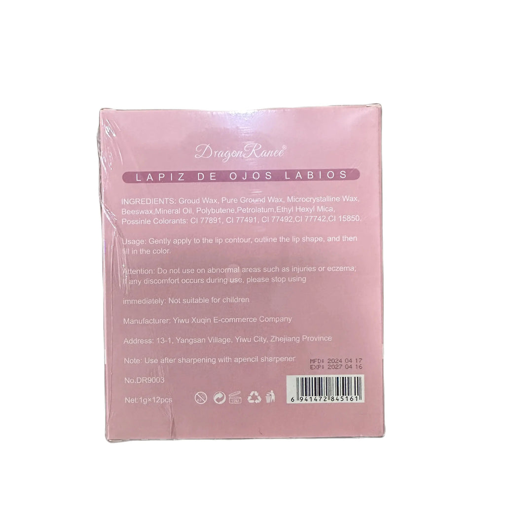 Twelve lip liner pencil case outlines the full lip shape, rich colors, waterproof, durable matt, daily versatile lip liner penci Zpaxo