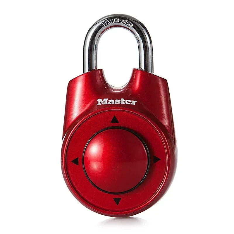 Master Keyless Lock Portable Combination Directional Password Padlock Zpaxo Upgraded Style-Red