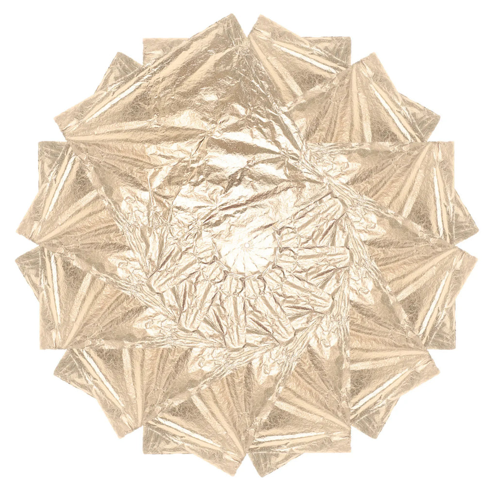 Square Gold Foil Wall Art Frame 16x16 Cm Premium Copper Leaf Finish