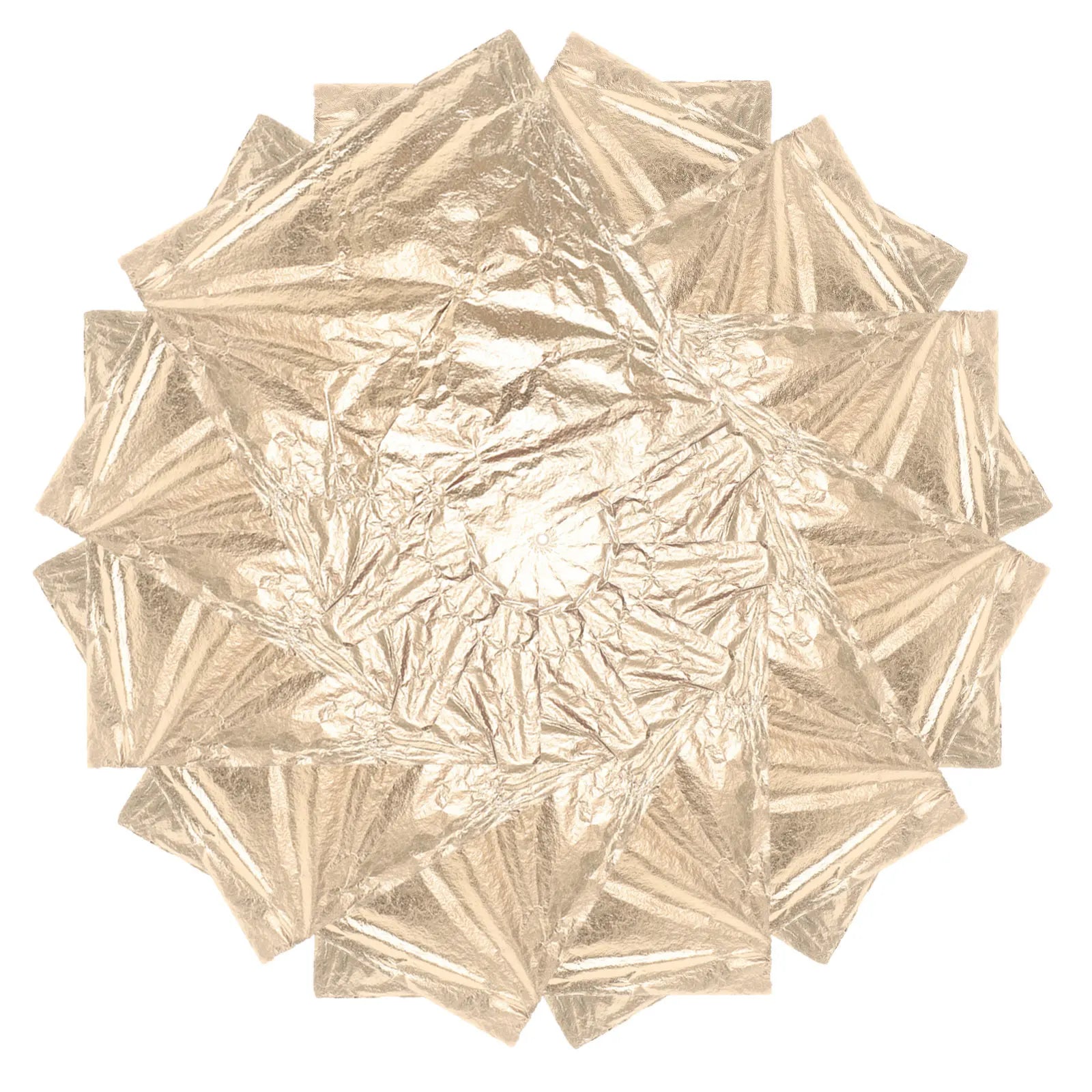 Square Gold Foil Wall Art Frame 16x16 Cm Premium Copper Leaf Finish