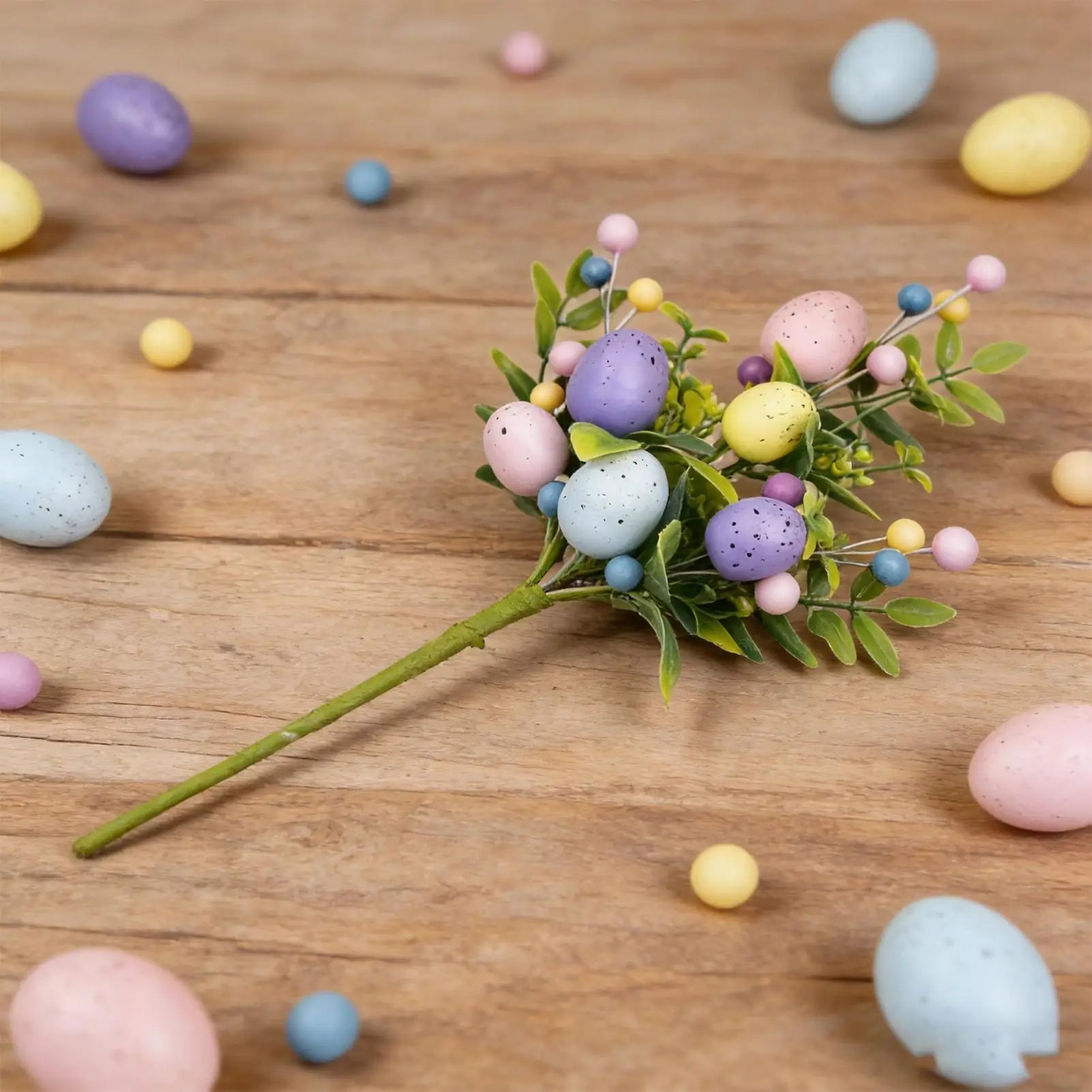 Easter Picks Festive Holiday Stem Decorations Artificial Easter Spray Vine for Party Floral Arrangement Vase Table Centerpiece Zpaxo