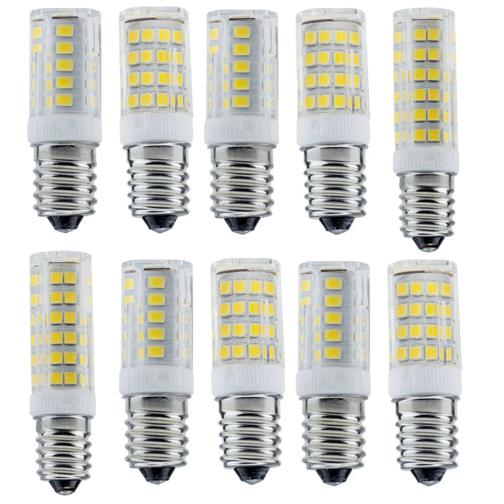 E14 LED Corn Bulb 7W 9W 12W 15W 18W, 220-240V 2835 SMD, 360° Beam Angle, Bright Mini Light for Halogen Chandelier Replacement Zpaxo