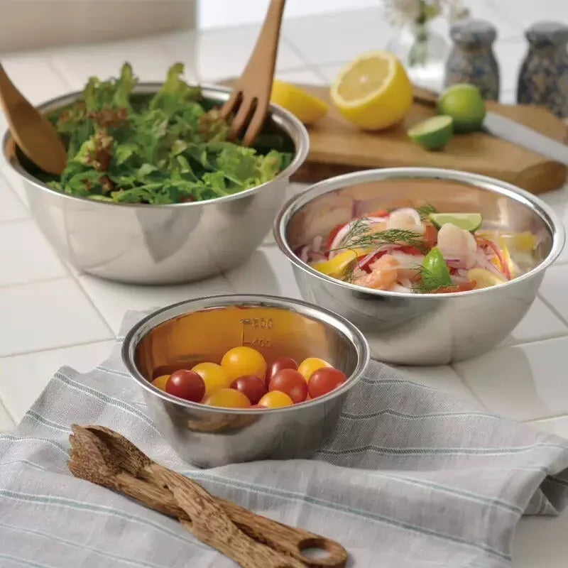 5-piece Household Stainless Steel Pots Bowls Picnic Camping Barbecue Zpaxo