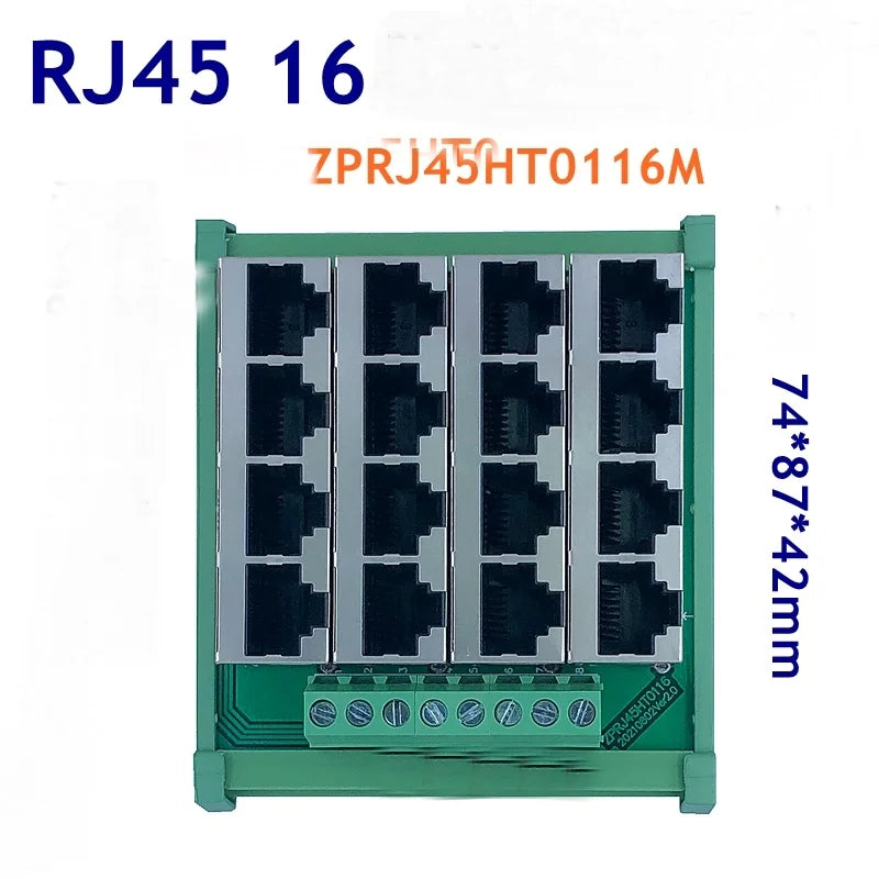 RJ45 Multi-network Interface Module 8 16 Multi-network Interface Bus RS485 Modbus Communication Hub Zpaxo