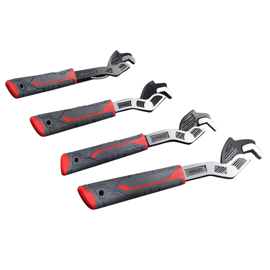 Self Adjustable Pipe Wrench Plumbing Wrench Tool Anti Slip Handle Heavy Duty Universal for Automobiles Tractors Practical Zpaxo