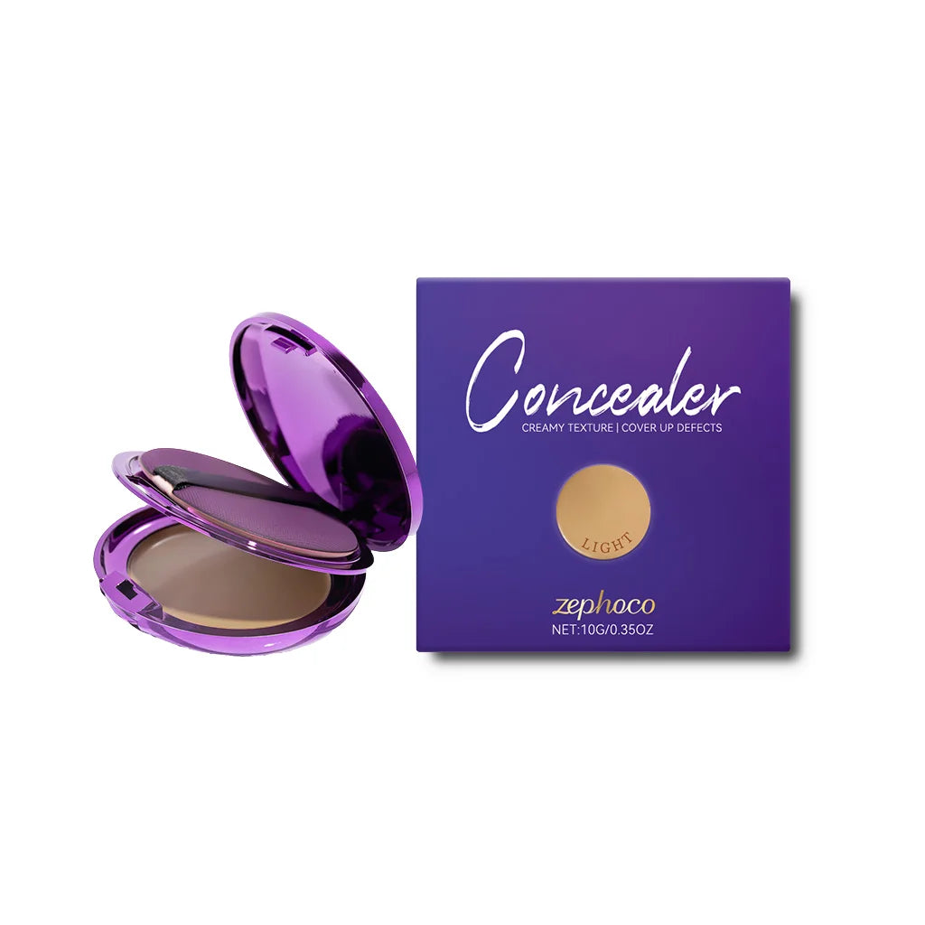 Soft Matte Cream Concealer – Full Coverage Waterproof & Sweatproof Cream Concealer Zpaxo Light