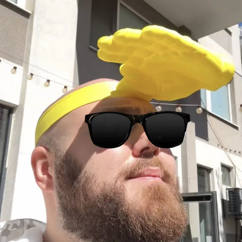 Fun 3D Printed Hand-shaped Sun Hat Creative Hand Headband Visor