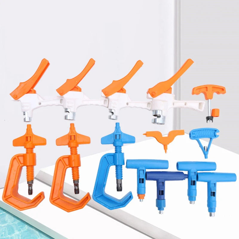 Irrigation LDPE Water Pipe Hole Puncher 8mm to 30mm Precision Punch Tool for Greenhouse and Farm Zpaxo