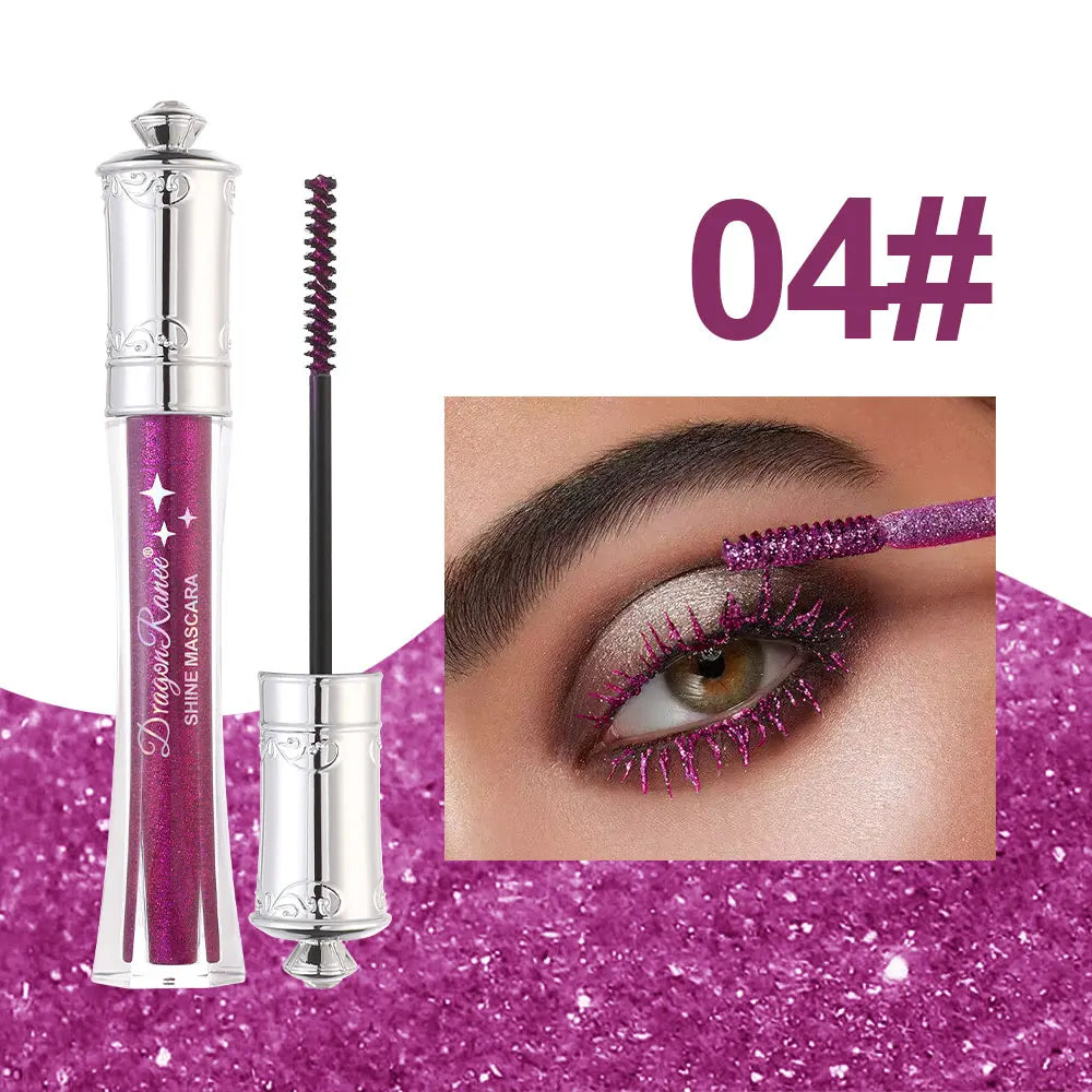 Glitter Diamond Mascara Fine Shimmering Silky Mascara Eye Makeup Waterproof Long-Lasting Versatile Mascara Zpaxo 04Dr153