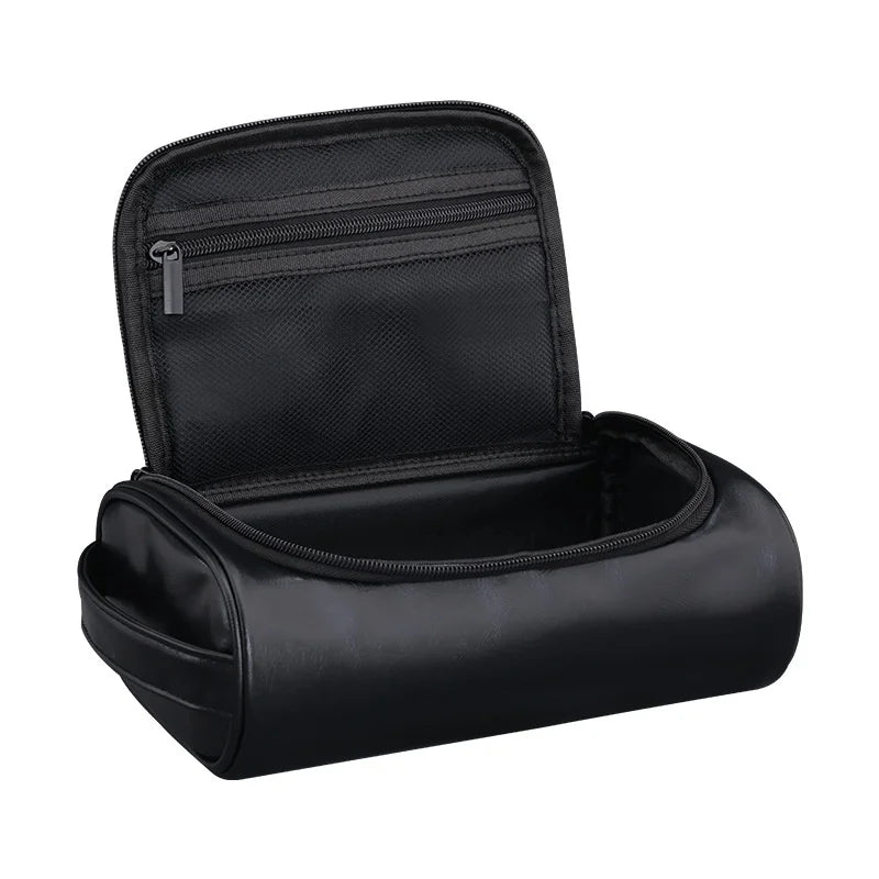 Men's PU Leather Travel Wash Bag – Large Capacity Waterproof Travel Wash Bag Zpaxo