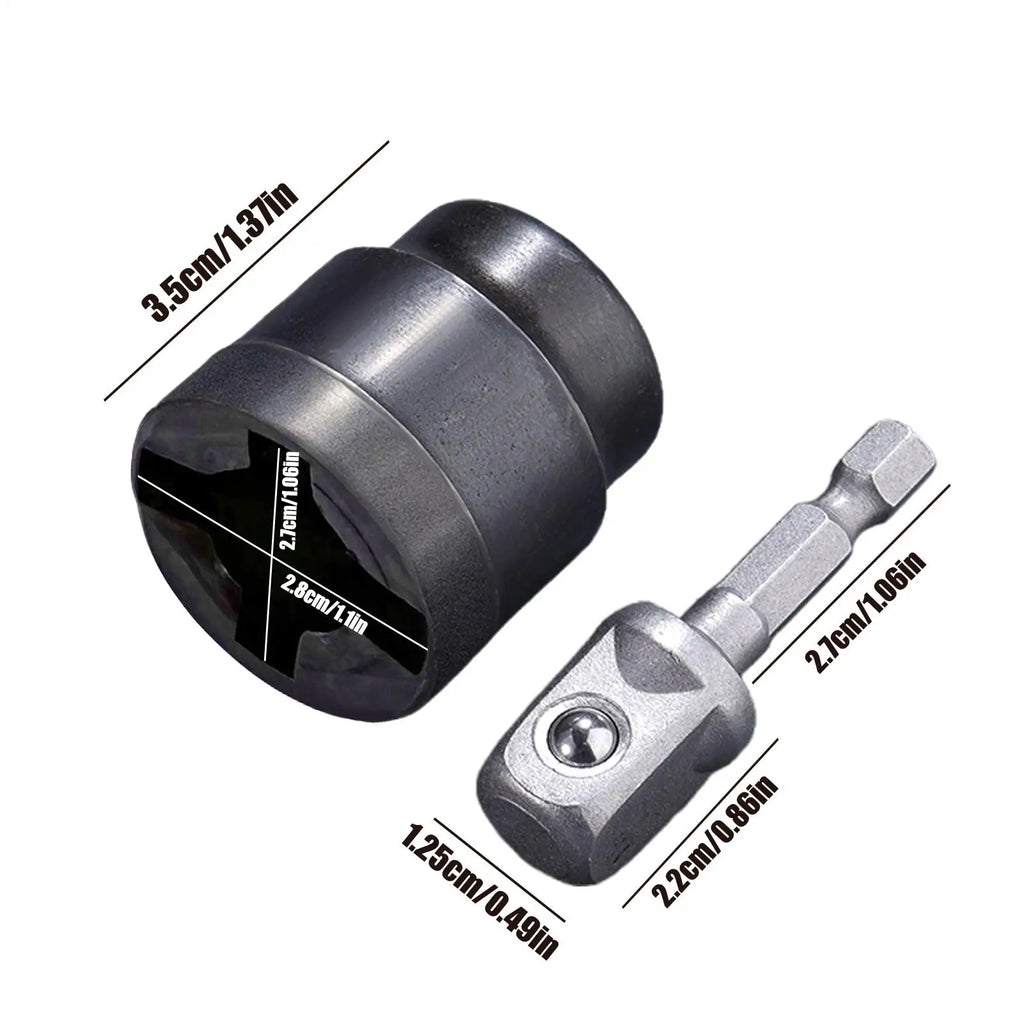 RV Scissor Jack Socket CamperStabilizer Jack Socket 3/4 Scissor Jack Socket CamperTravel Trailer Jack Drill Adapter Zpaxo