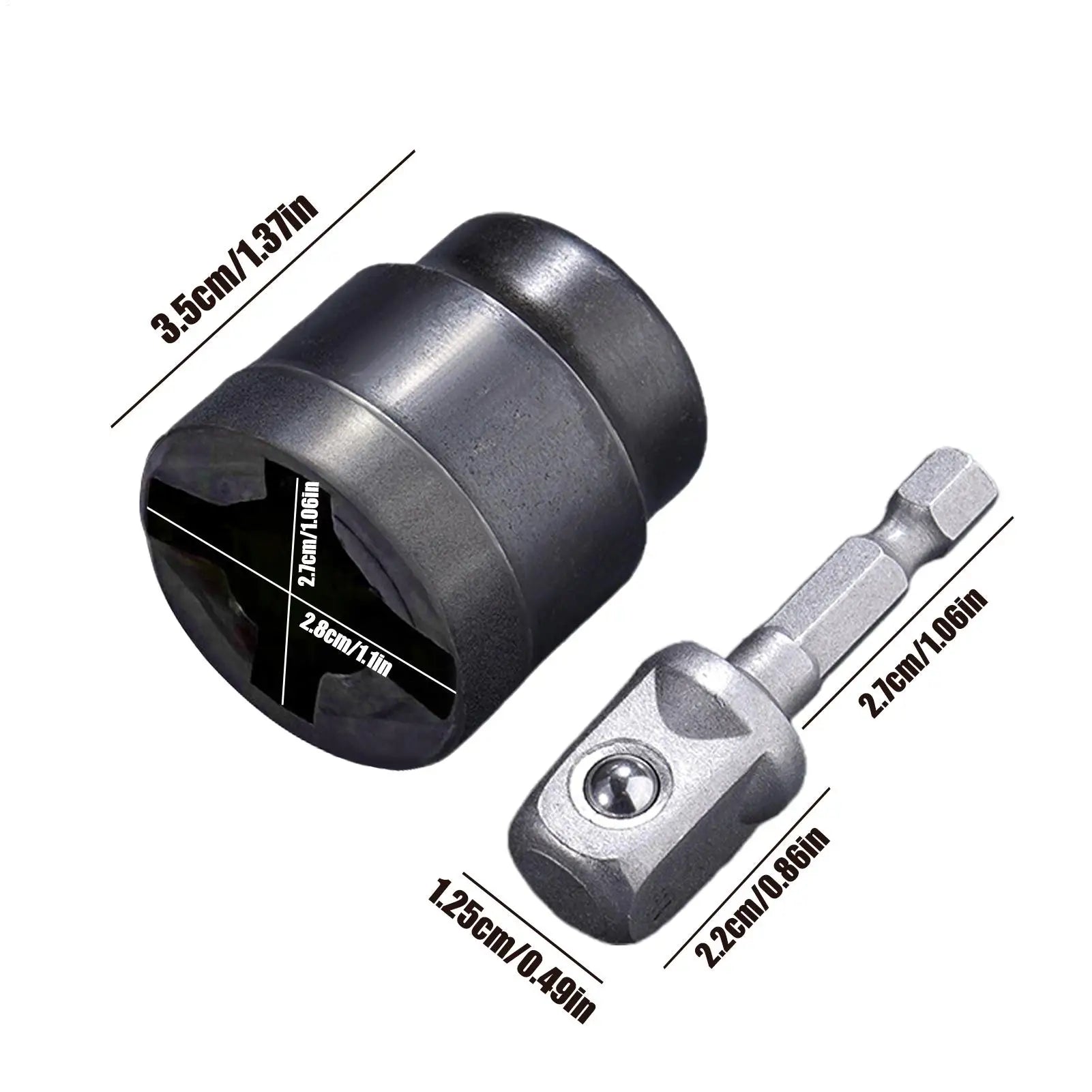 RV Scissor Jack Socket CamperStabilizer Jack Socket 3/4 Scissor Jack Socket CamperTravel Trailer Jack Drill Adapter Zpaxo