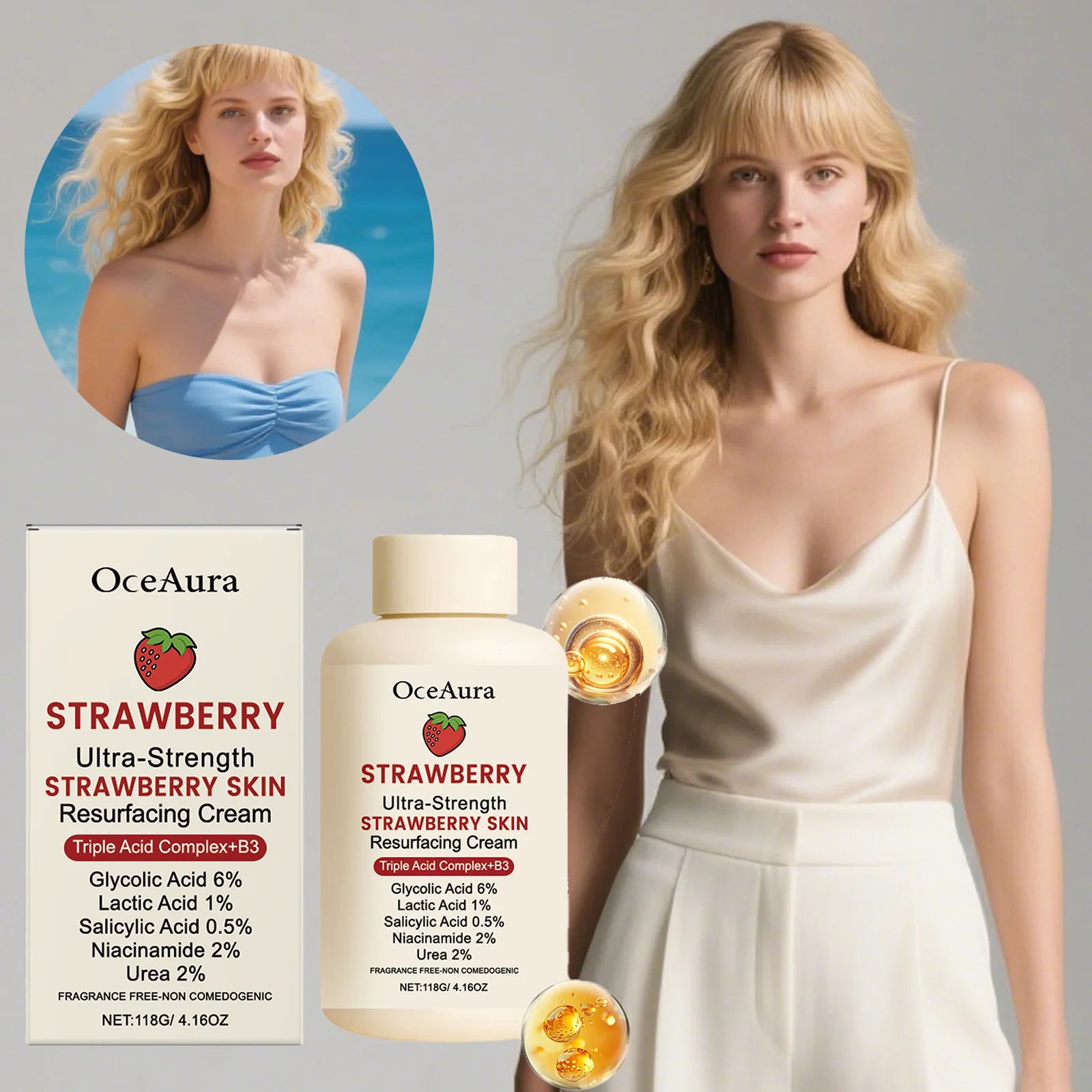 Winter Skincare Cream Dry Flaky Skin Moisturizer Strawberry Soothing Zpaxo